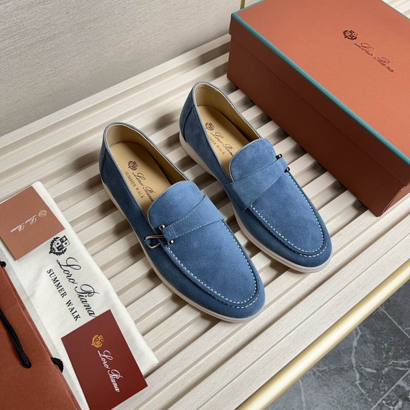 Mocasines clásicos de ante azul