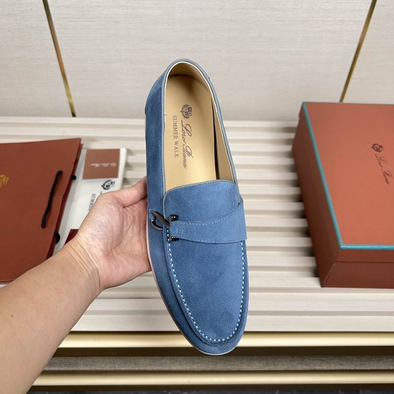 Mocasines clásicos de ante azul