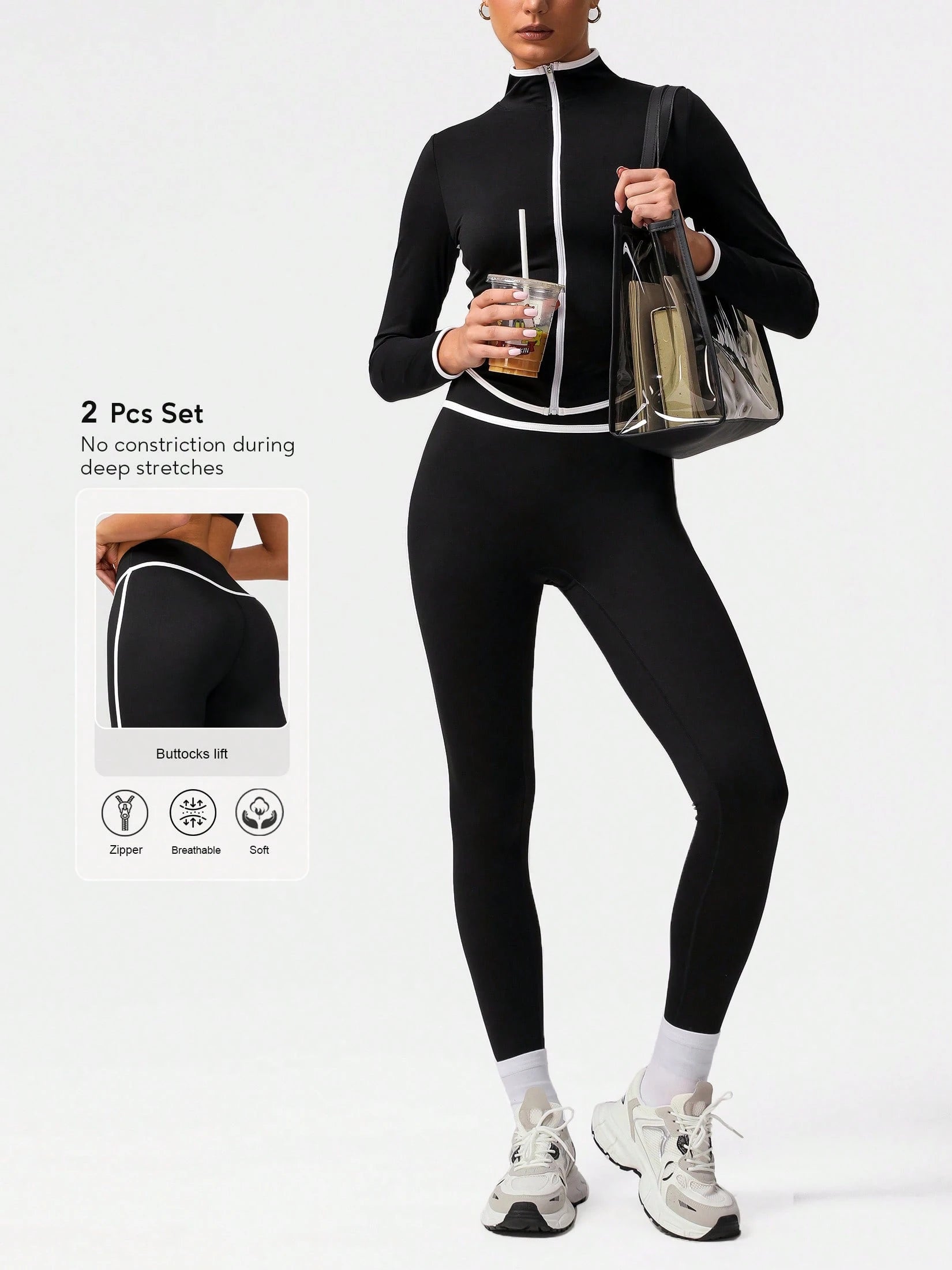 Contrast Trim Sports Set