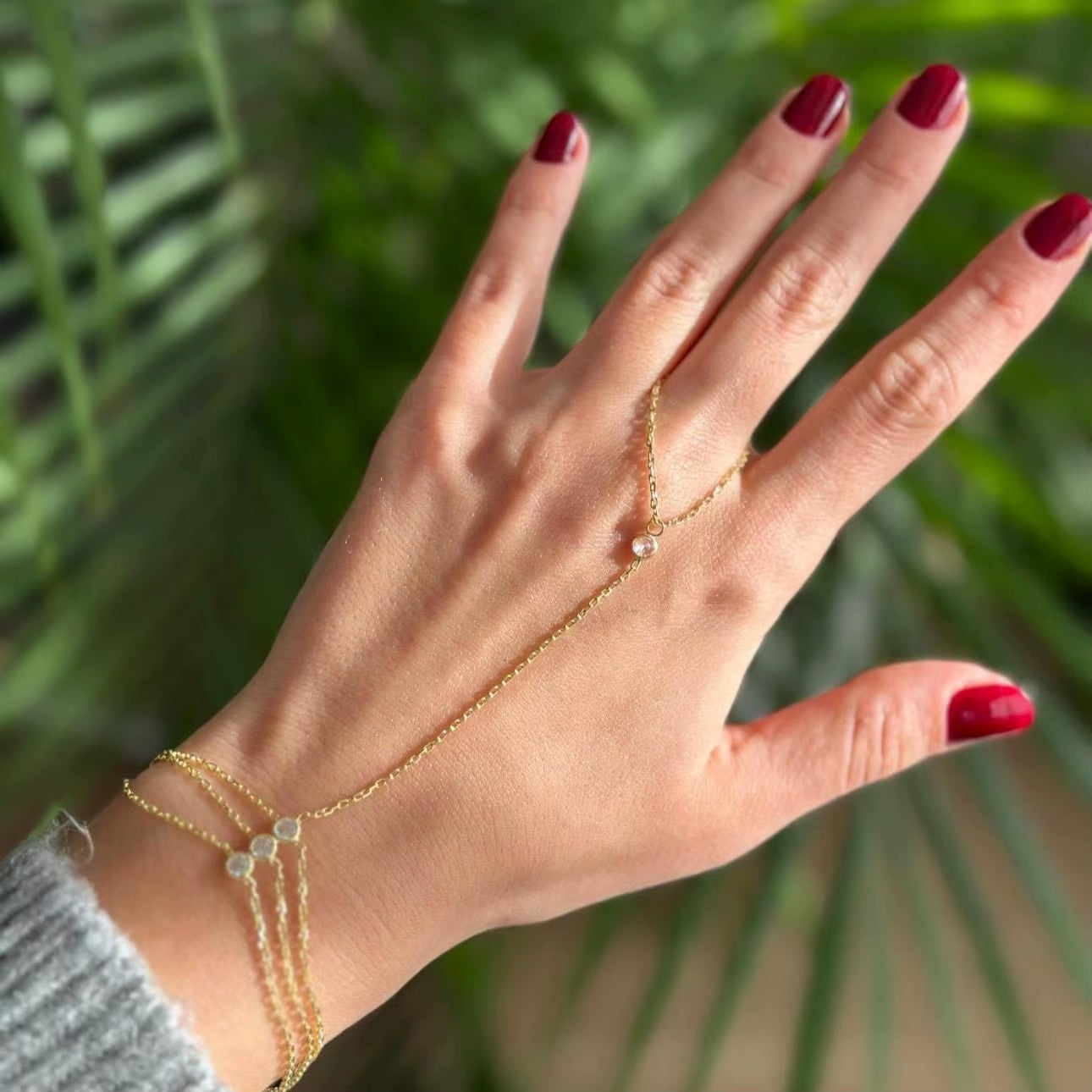Pulsera Lilia de cadena para la mano