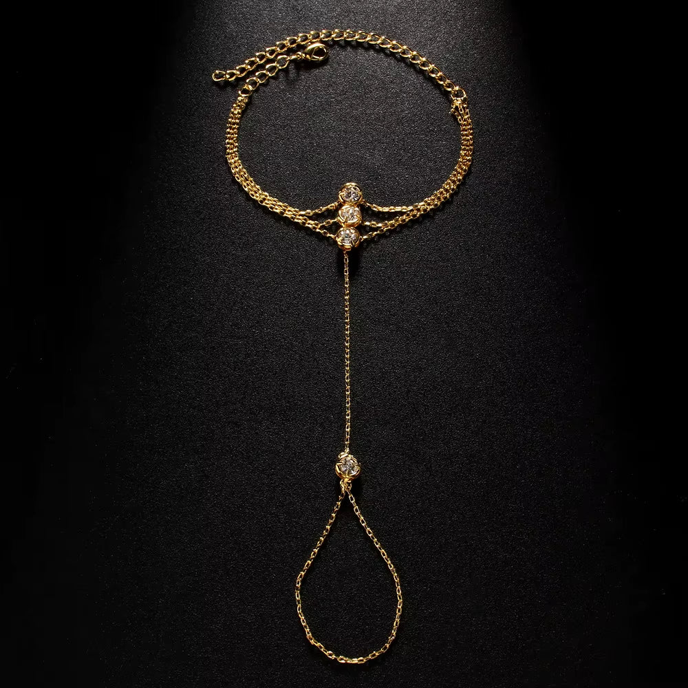Pulsera Lilia de cadena para la mano