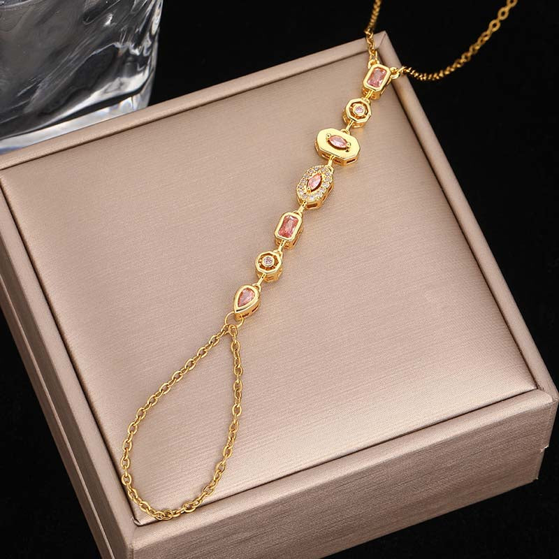 Minimal Link Hand Chain Bracelet