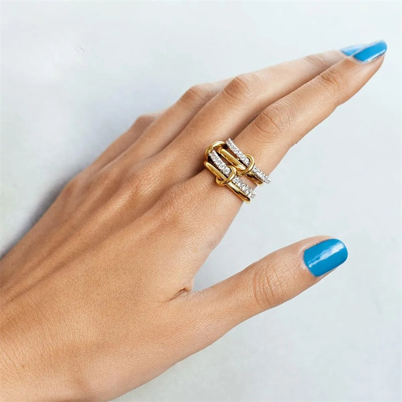 Viral 4-Band Stack Ring