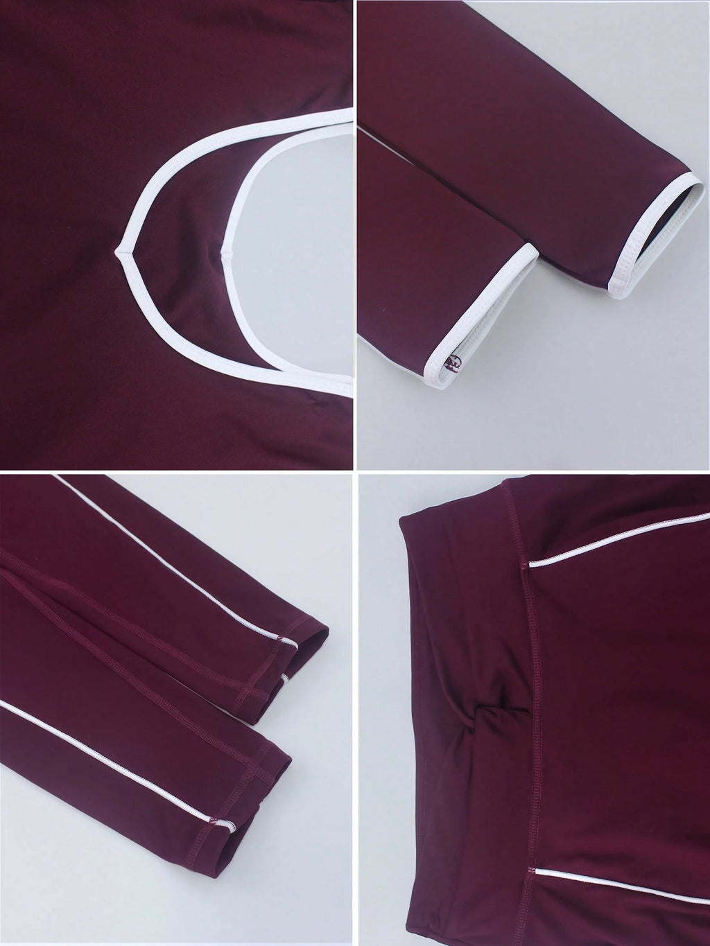 Conjunto deportivo con ribetes en contraste