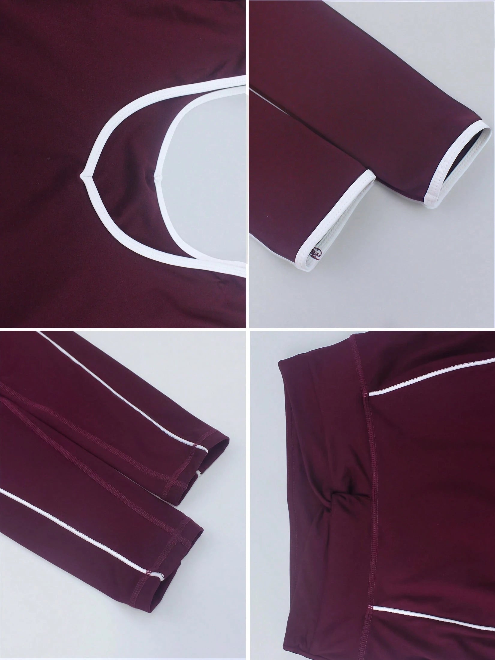 Conjunto deportivo con ribetes en contraste