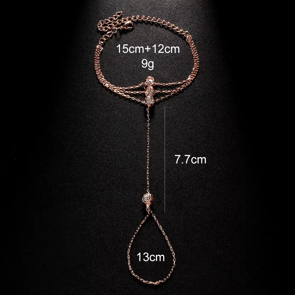 Pulsera Lilia de cadena para la mano