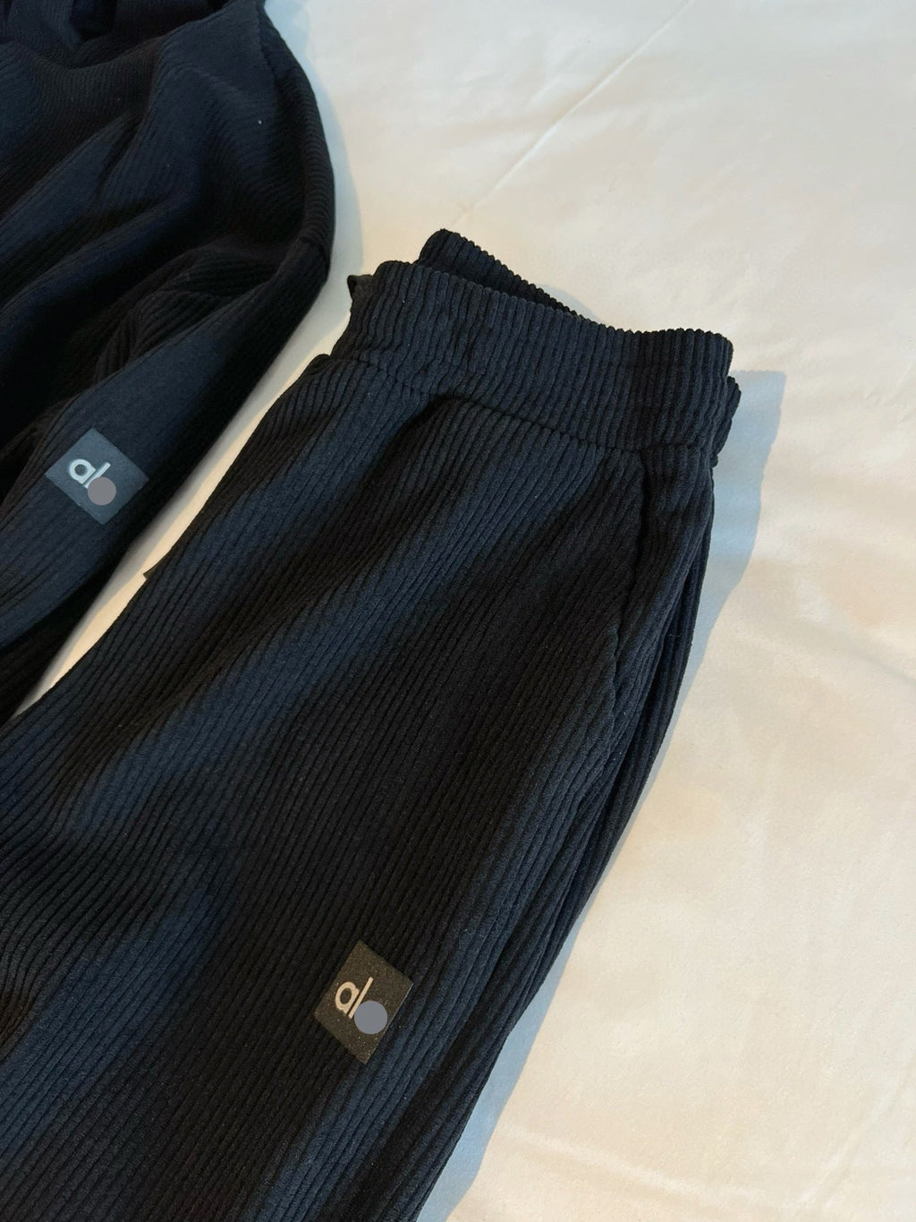 Two-piece corduroy lounge set