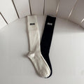 Ribbed Knee-High Socks