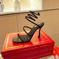 Sandalias Cleo con tira de cristal