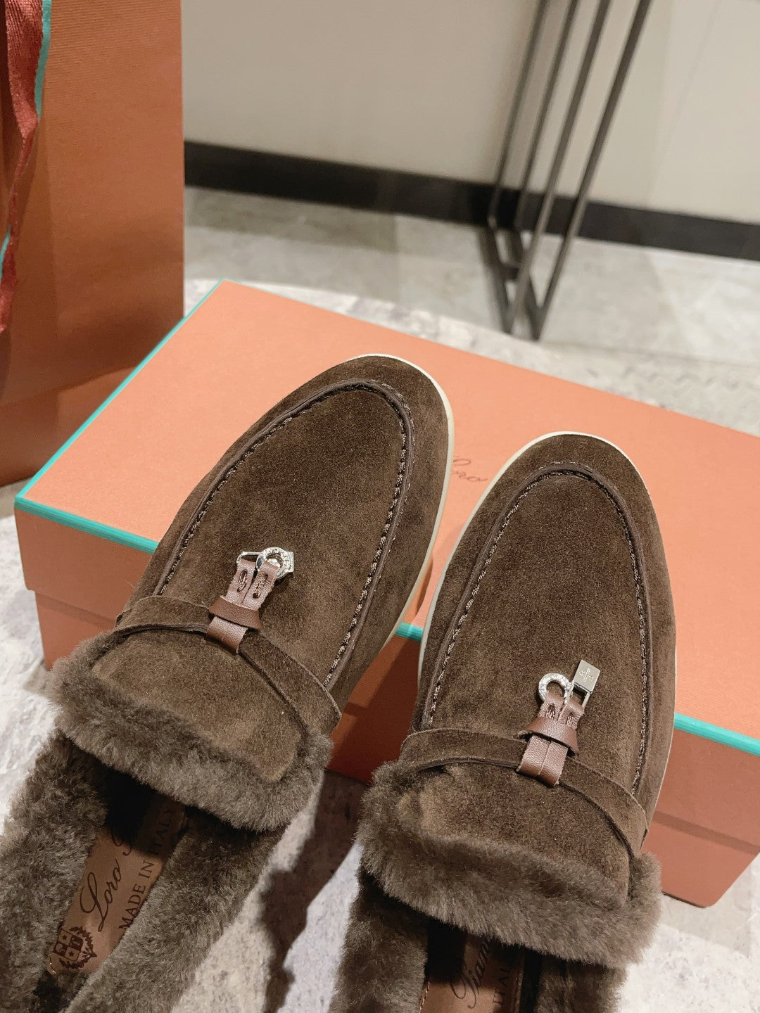 Hochwertige Lederloafer mit Quasten