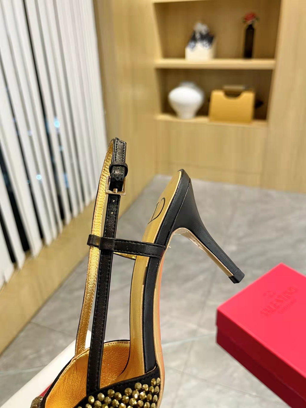 V-Buckle Heels