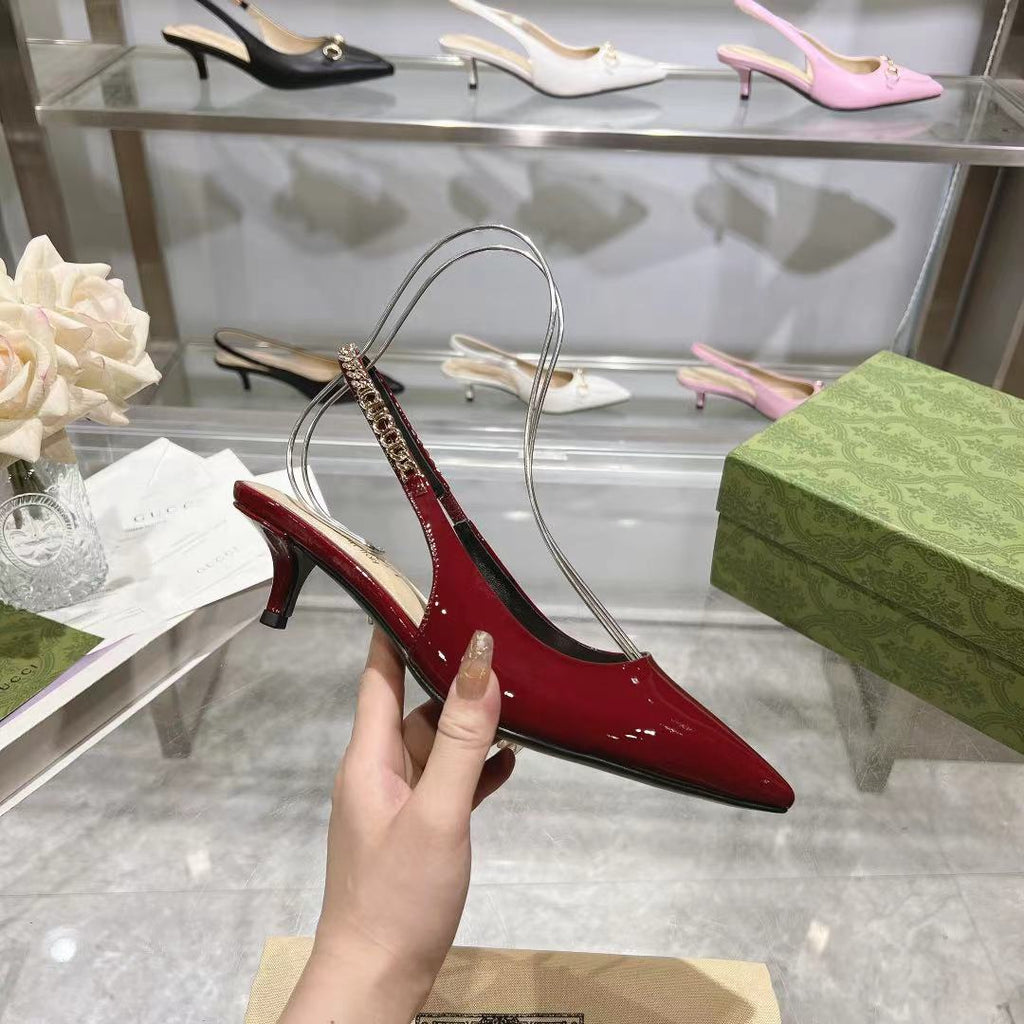 Classic patent leather heels