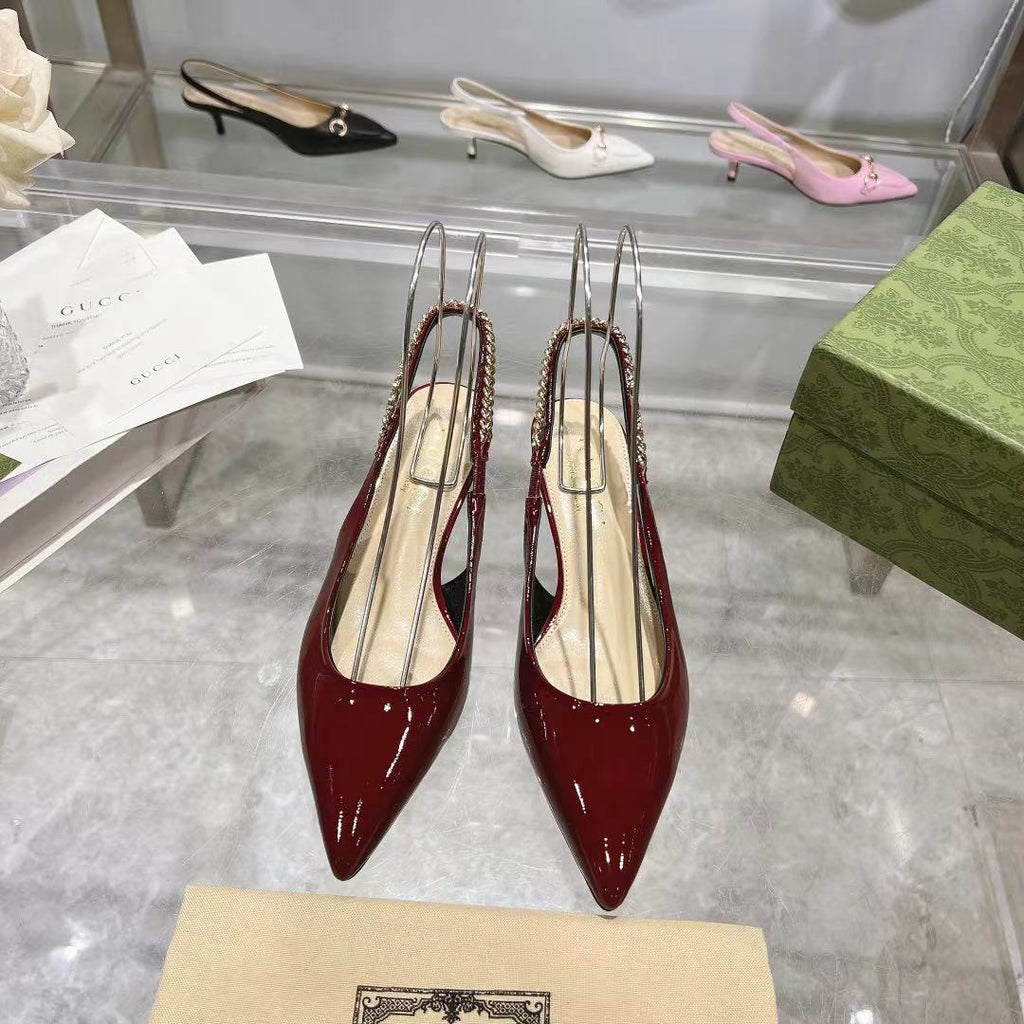 Classic patent leather heels