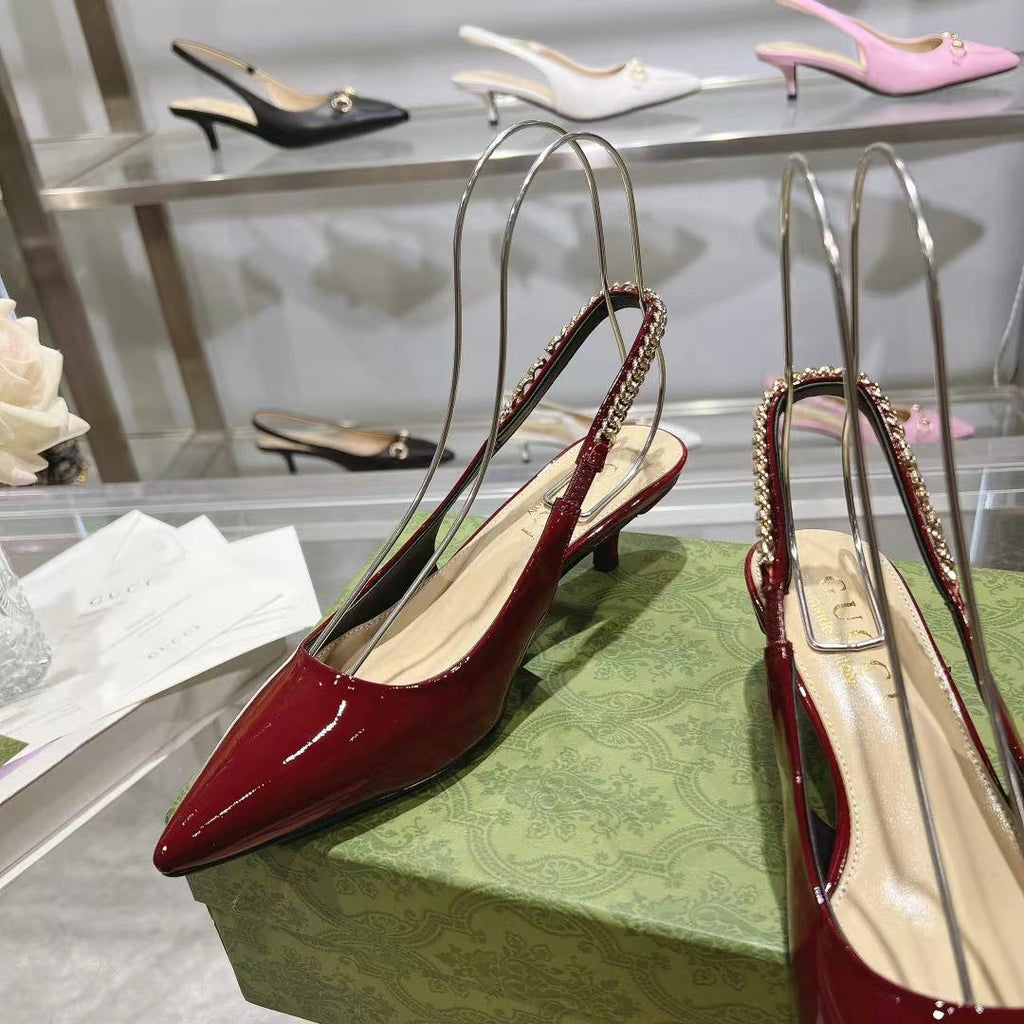 Classic patent leather heels
