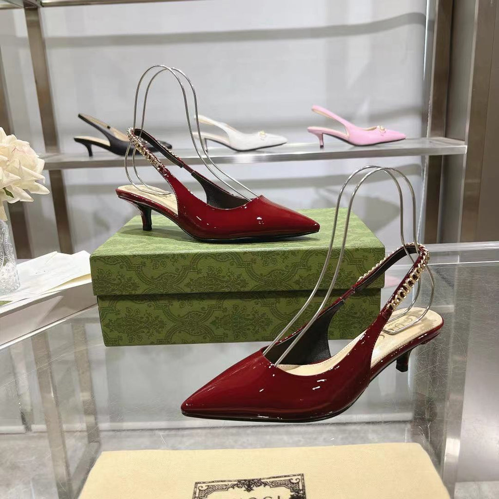 Classic patent leather heels