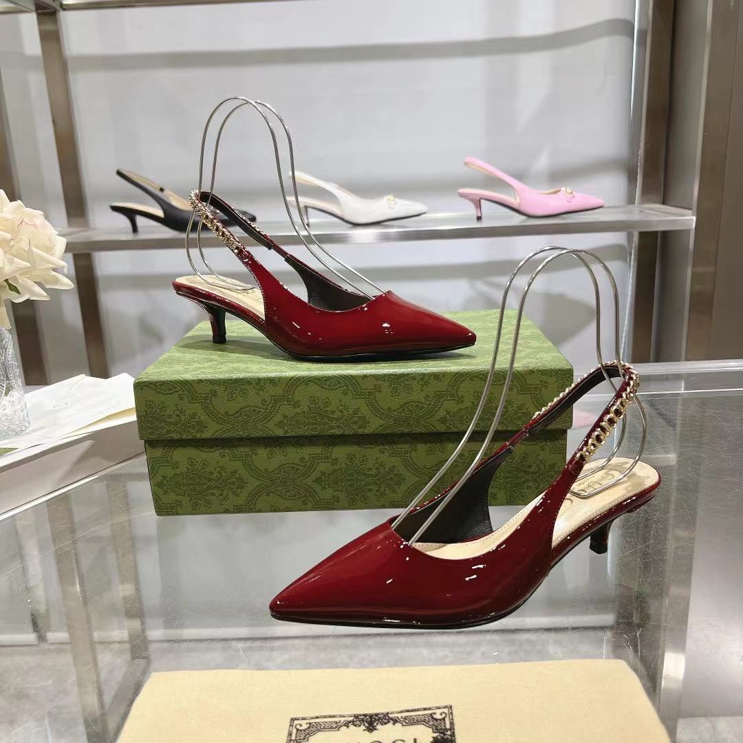 Classic patent leather heels