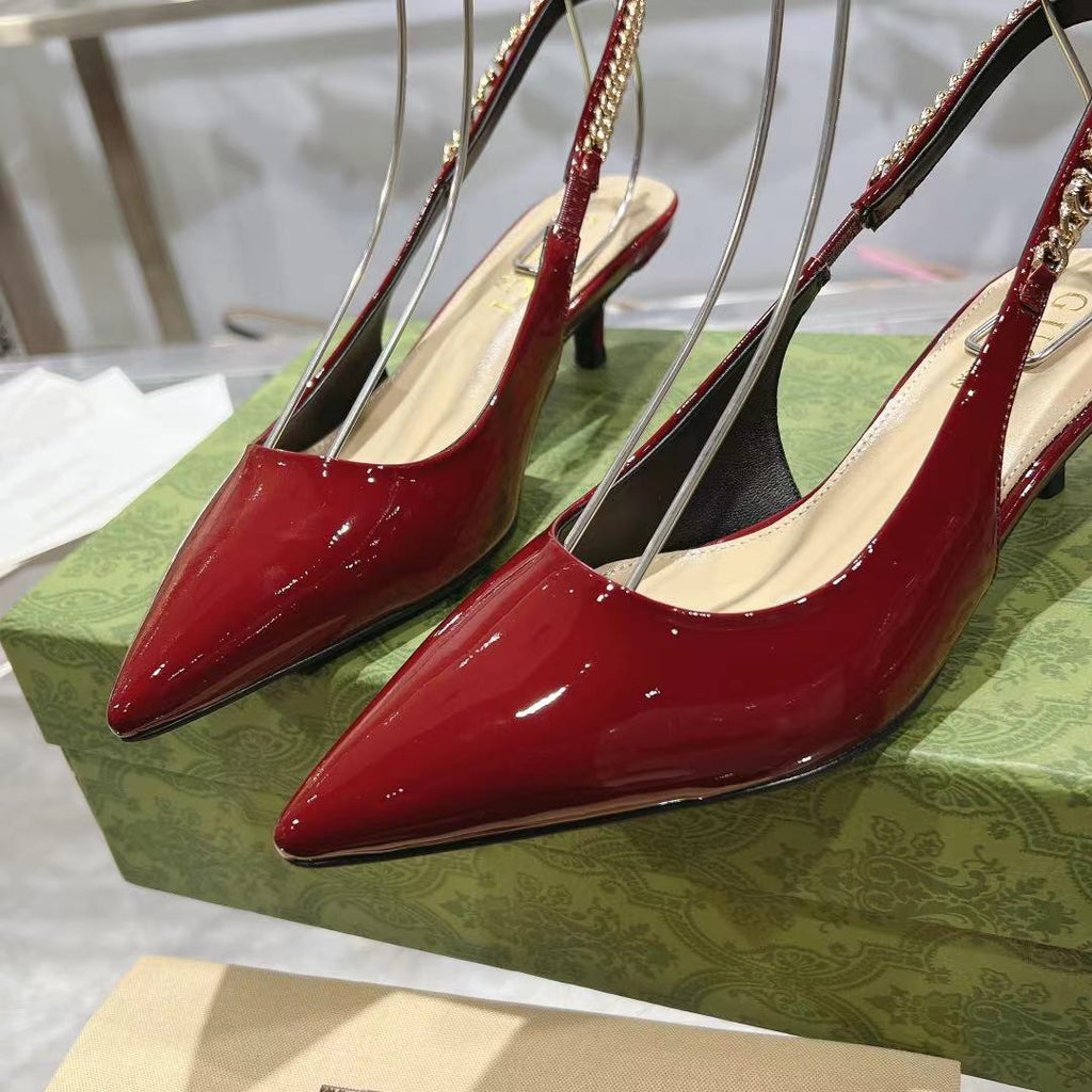 Classic patent leather heels