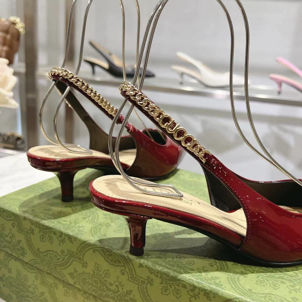 Classic patent leather heels