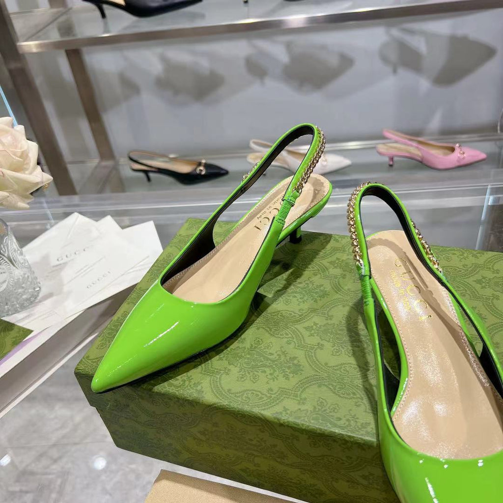 Classic patent leather heels
