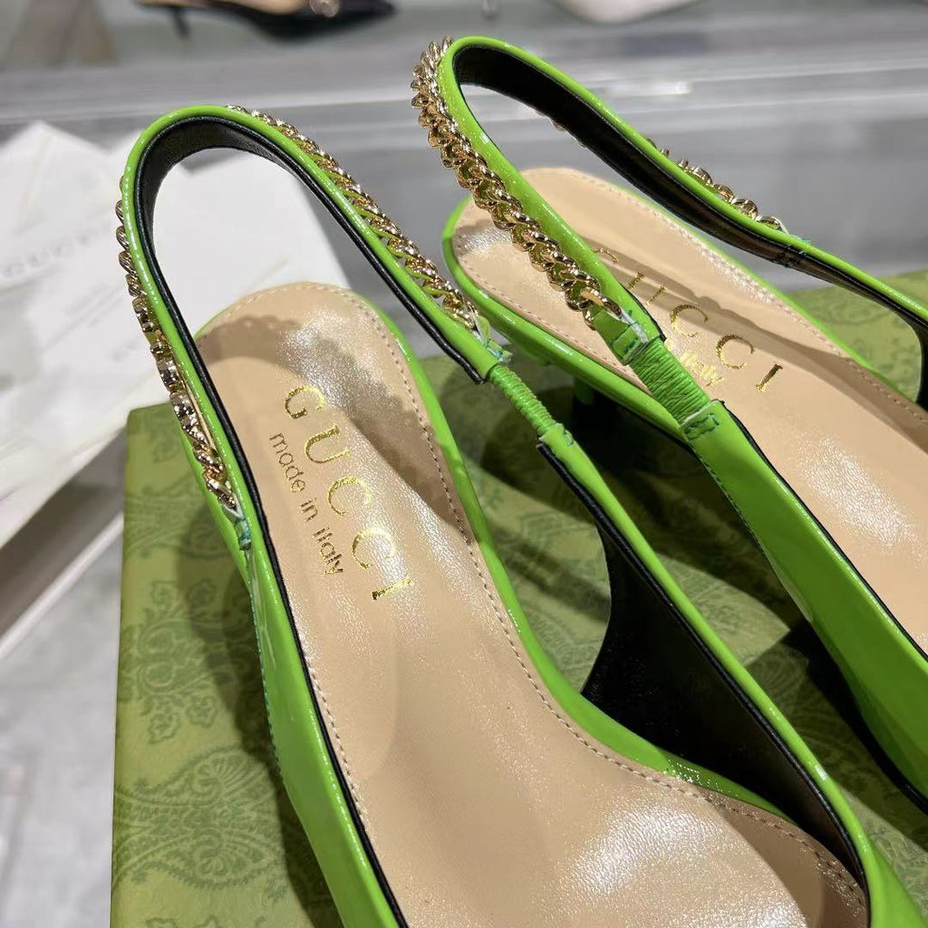 Classic patent leather heels