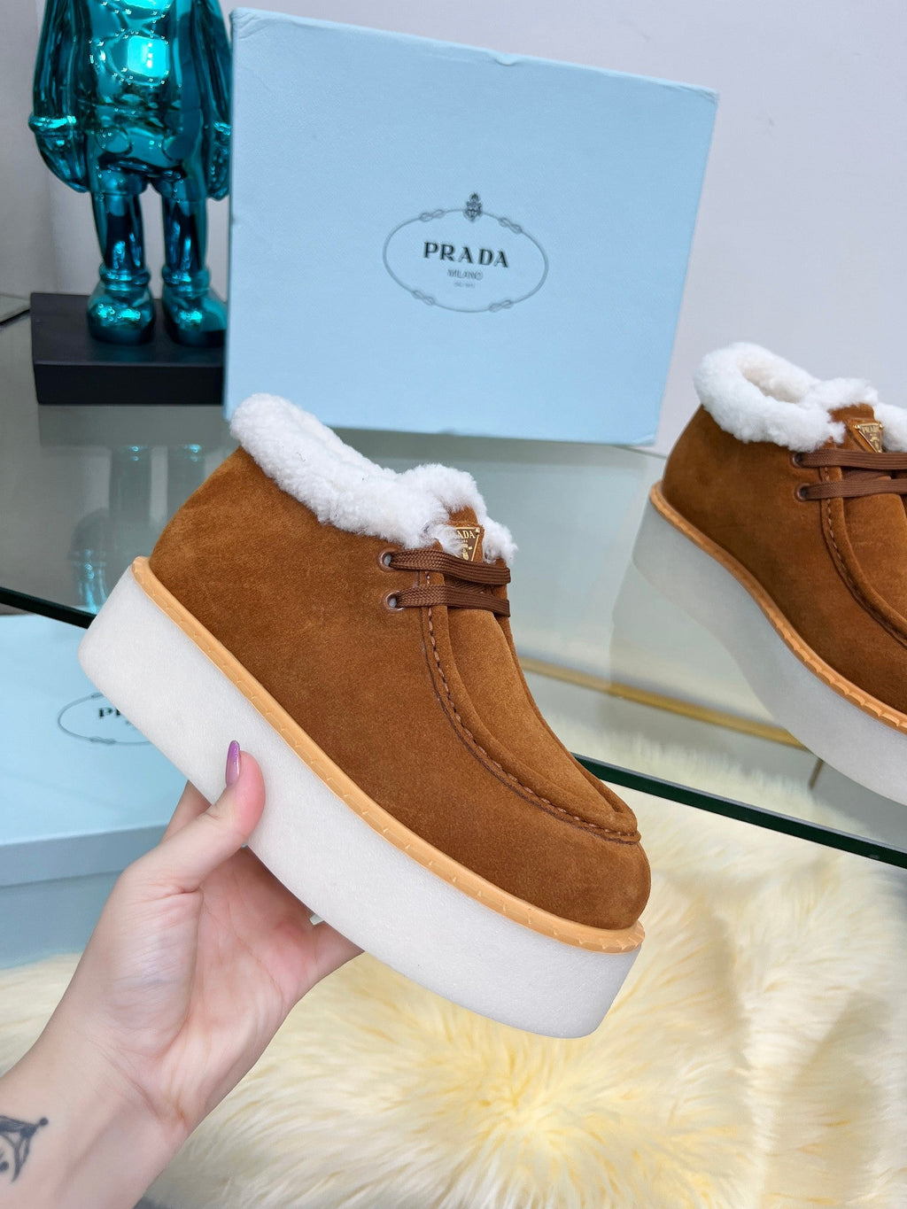 Damen-Sneaker mit Wollfutter