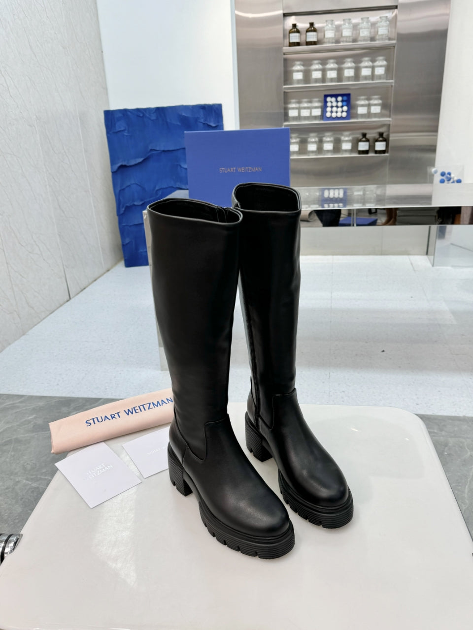 Women's leather knee-high boots