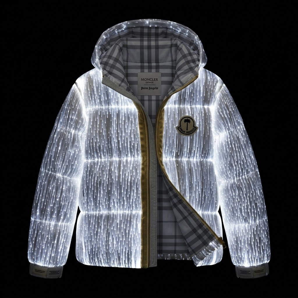 Luminous down jacket