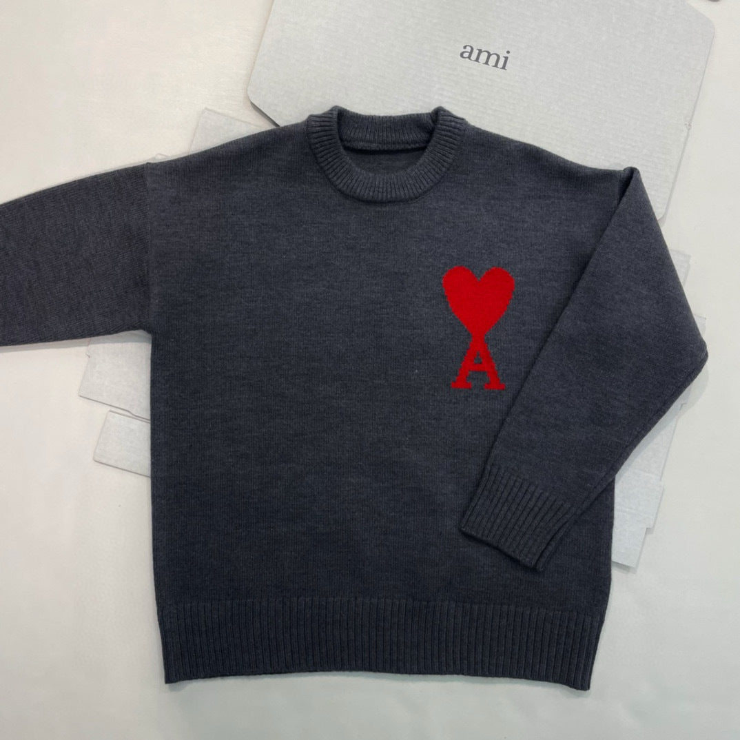 Herz-Logo Strickpullover