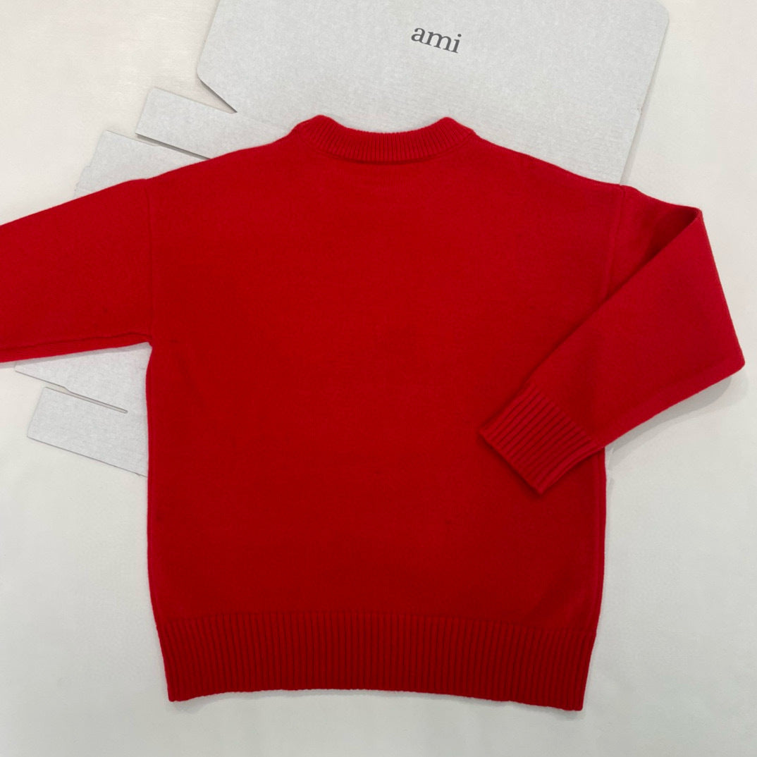 Herz-Logo Strickpullover