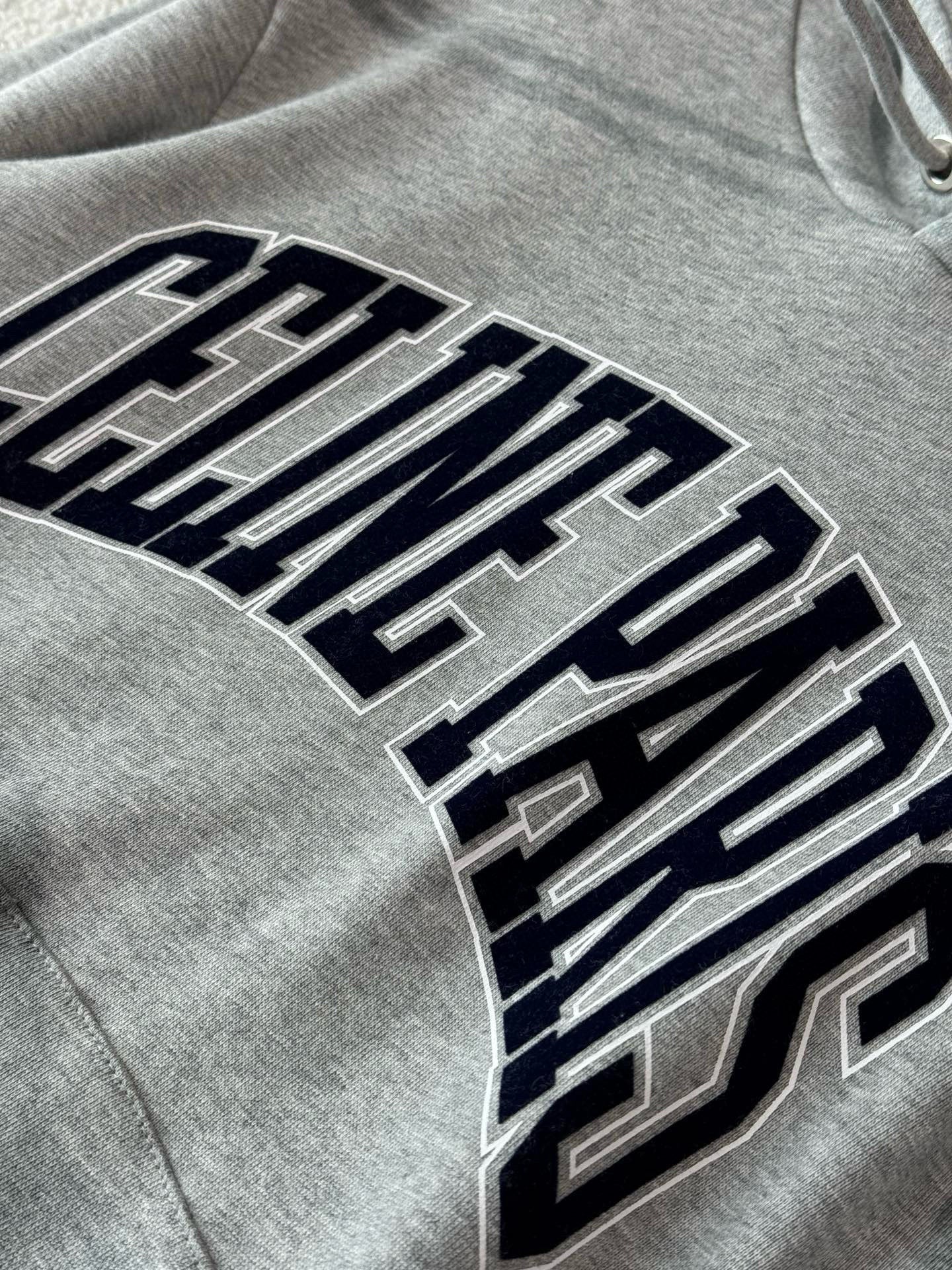 Sudadera con capucha y logo gris