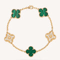 Alhambra-Armband mit Malachit