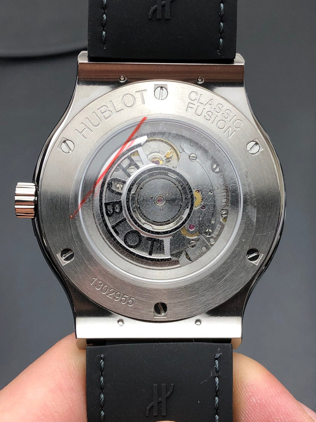 42 mm watch with gradient silver dial