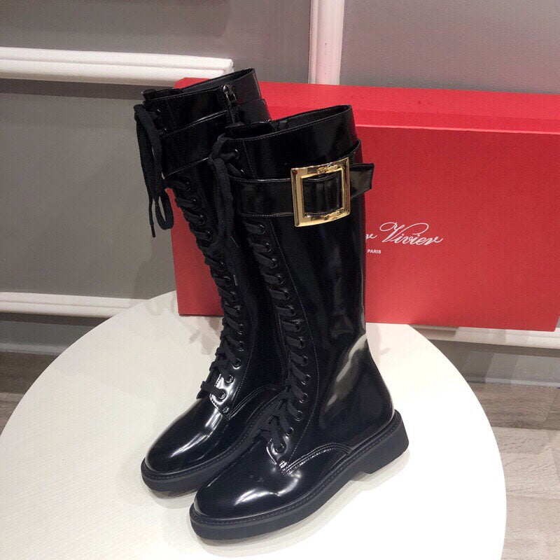 Botas altas de mujer con pedrería
