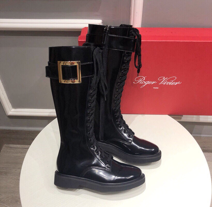 Botas altas de mujer con pedrería
