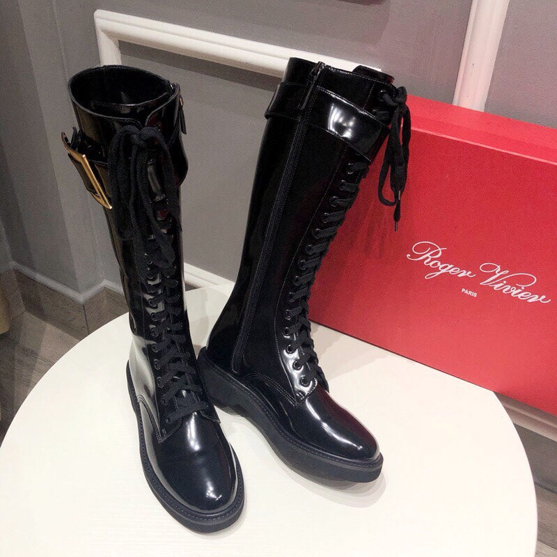 Botas altas de mujer con pedrería