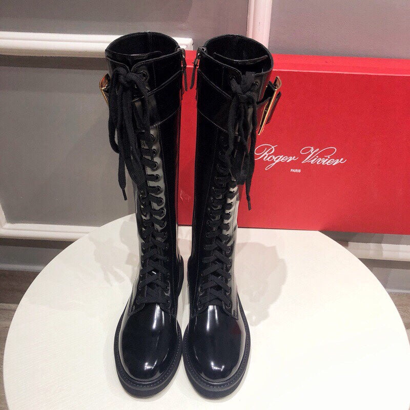 Botas altas de mujer con pedrería