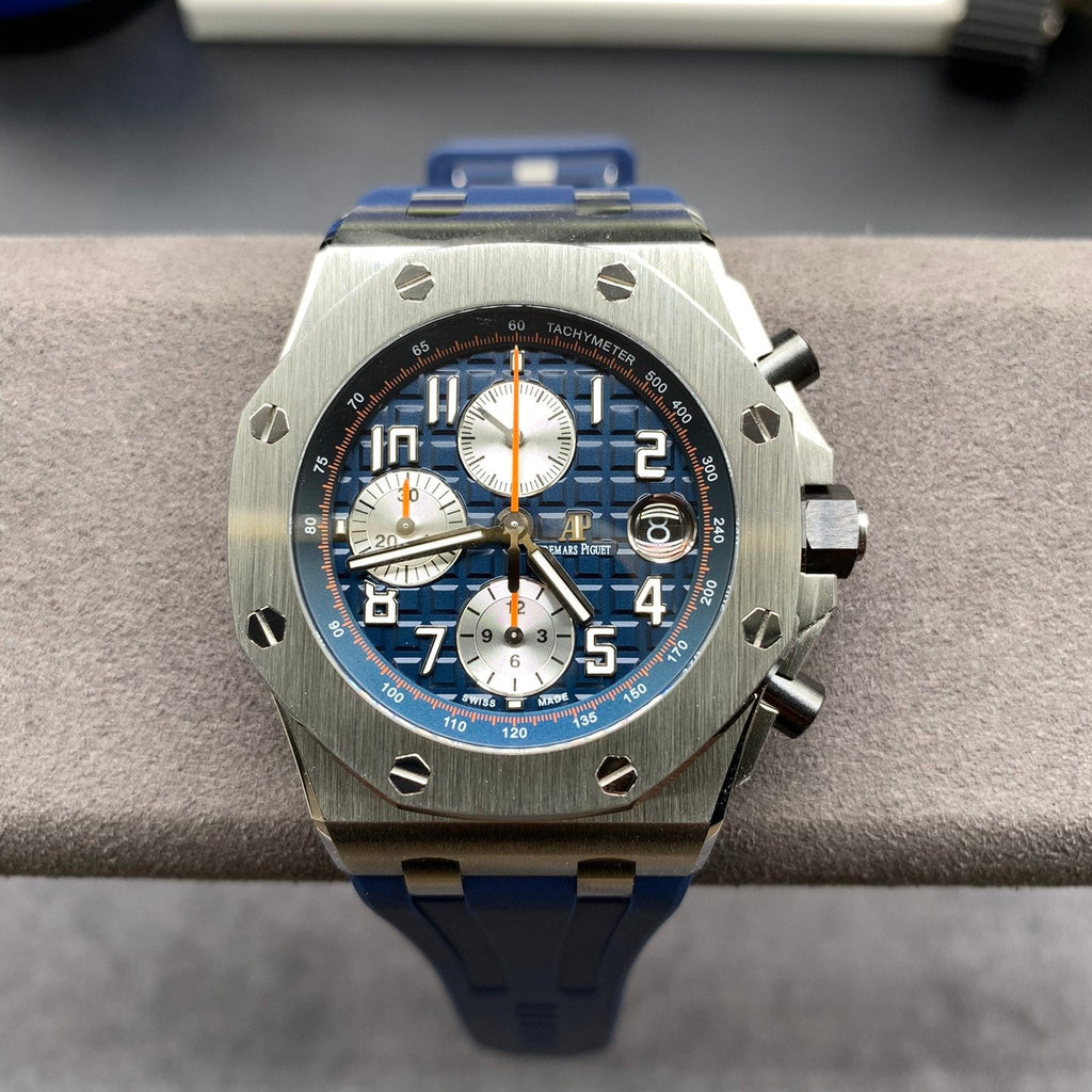 Blauer 44-mm-Chronographen-Sportuhren