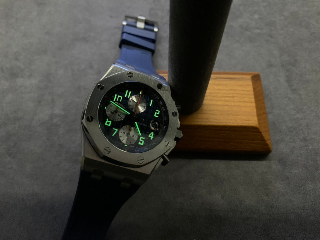 Blauer 44-mm-Chronographen-Sportuhren