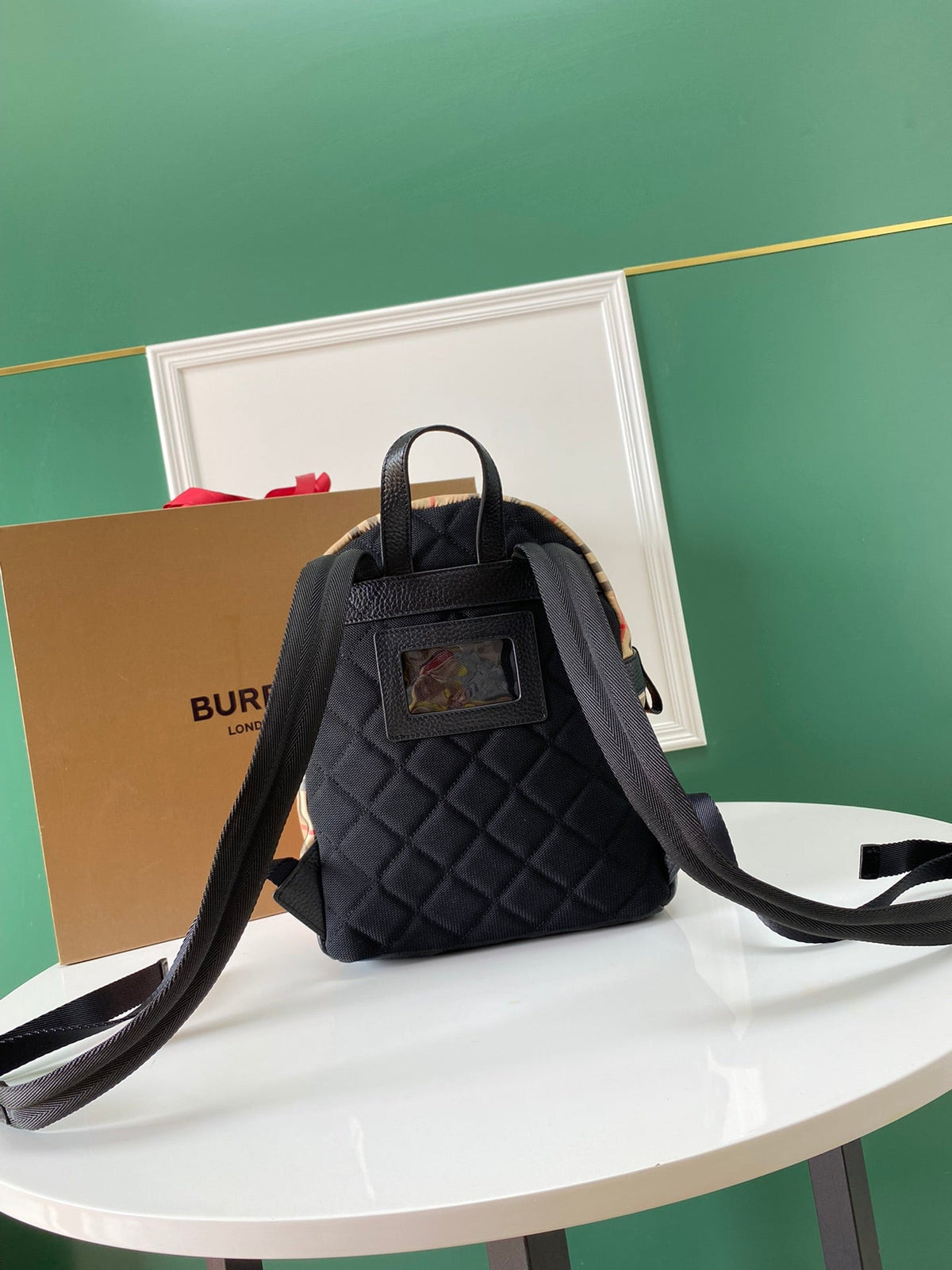 Karierter Retro-Rucksack