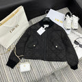 Diamond quilted down jacket