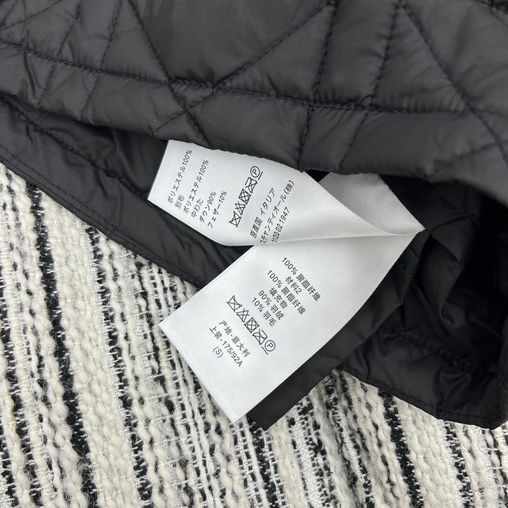 Diamond quilted down jacket