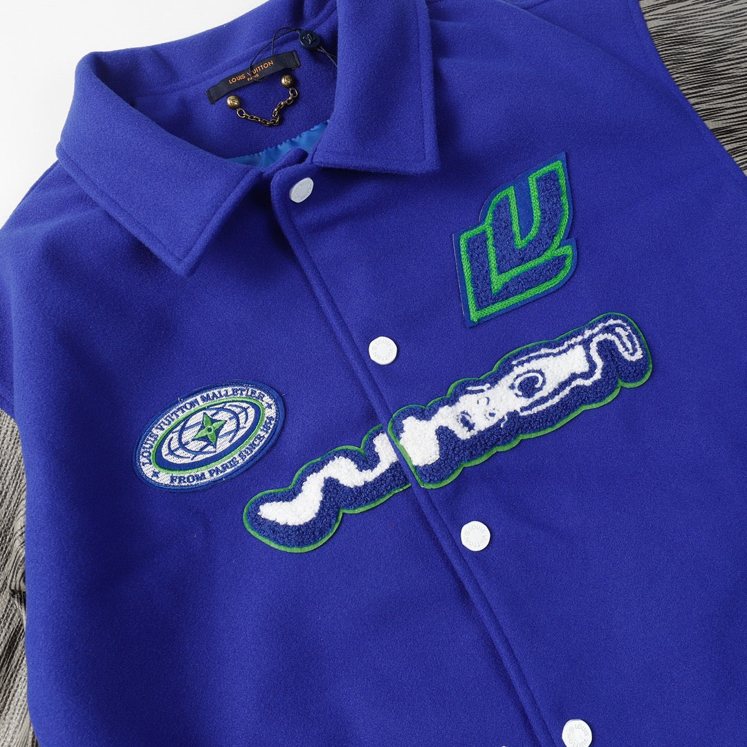 Global Embroidered Baseball Jacket