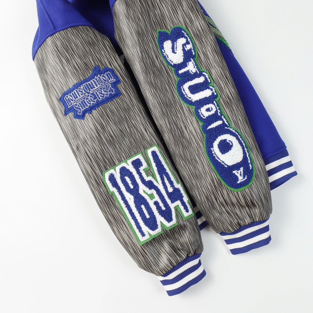 Global Embroidered Baseball Jacket