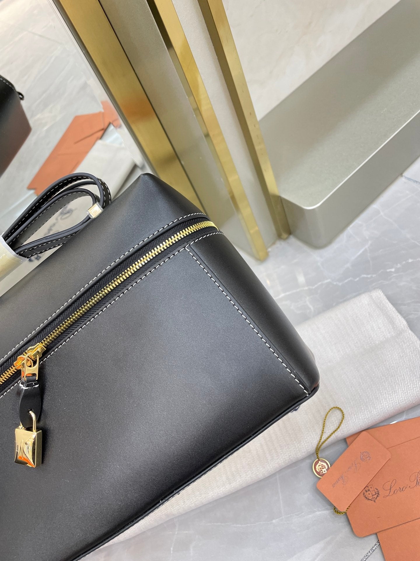 Bolso de cuero Saddle Loro
