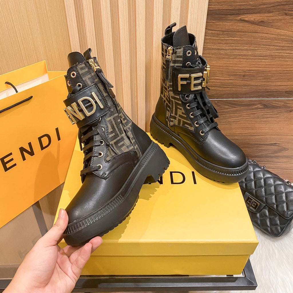 Damen-Mid-Calf-Schnürstiefel Martin