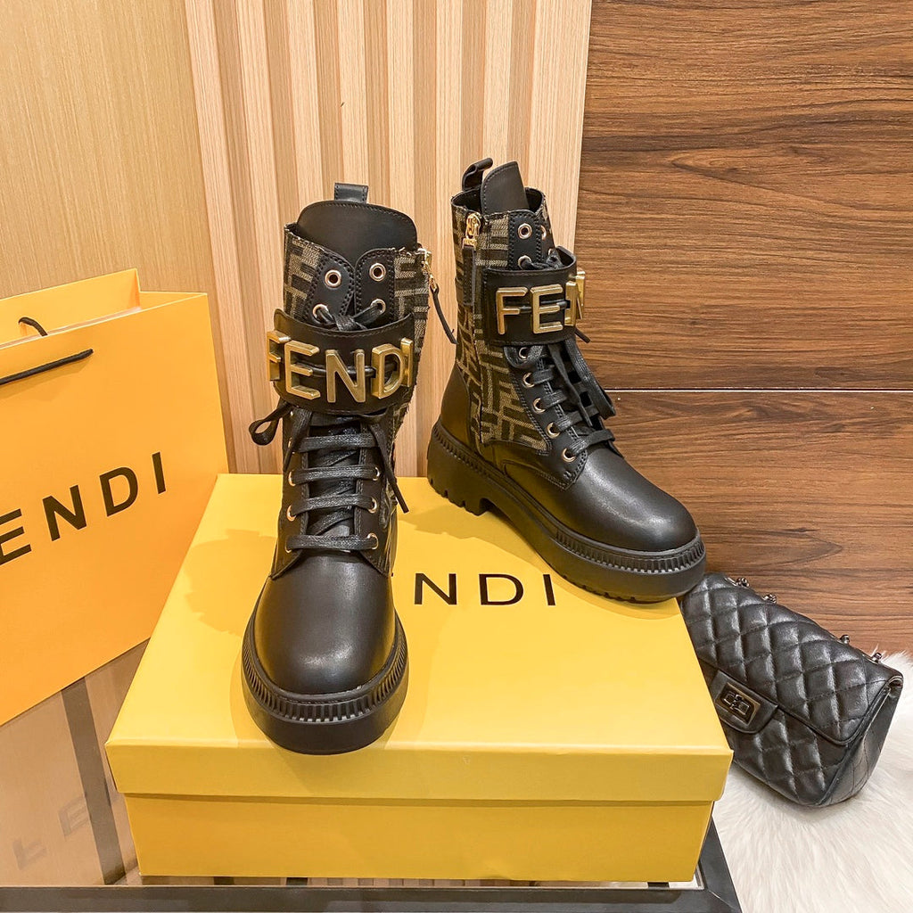 Damen-Mid-Calf-Schnürstiefel Martin