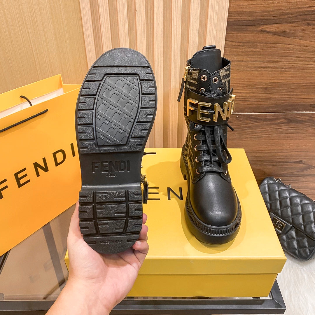 Women's Lace-Up Mid-Calf Martin Boots