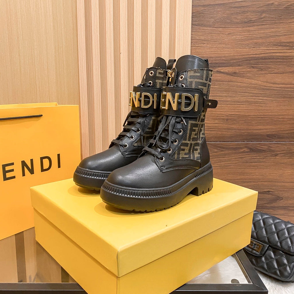 Damen-Mid-Calf-Schnürstiefel Martin