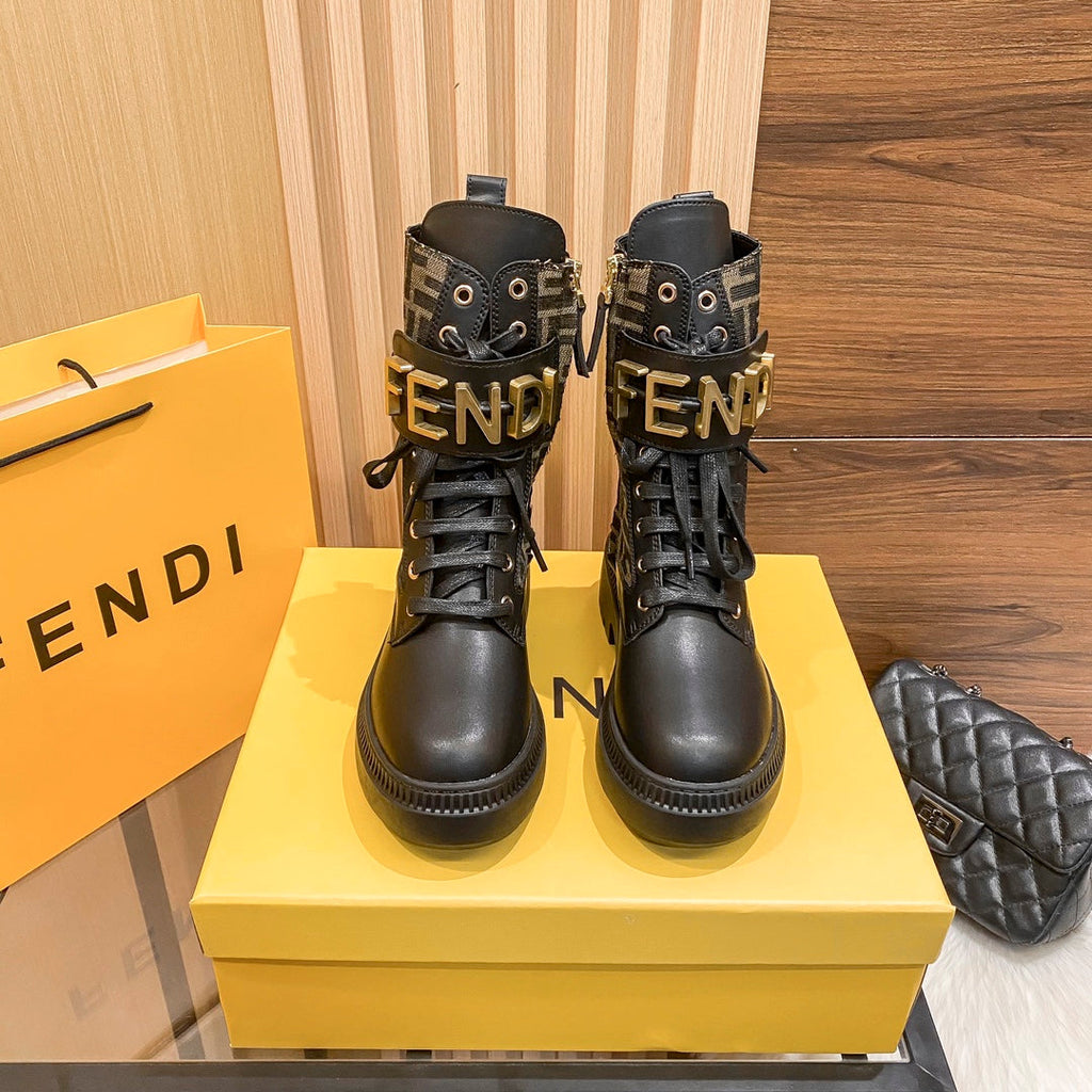 Damen-Mid-Calf-Schnürstiefel Martin