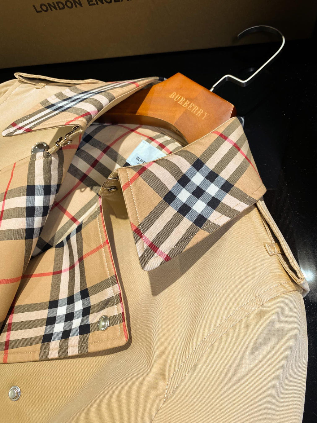 Handmade cotton trench coat